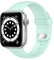Lobnhot Correa compatible con Correa Apple Watch 45mm 46mm 42mm 44mm,pulsera de repuesto de silicona deportiva suave con iWatch Series 10 9 8 7 SE 6 5 4 3 2 1 para mujeres hombres, Verde claro