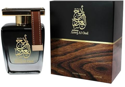Al Haramain Areej Al Oud 100ml | Men's Eau de Parfum | Luxurious Fragrance with Floral Tones of Rose