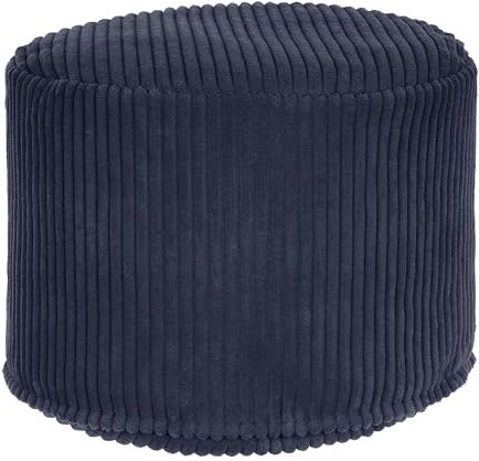 DreamRoots Pouf Hocker - Hocker Rund Cord 35x35x25 cm - Couch Hocker Wohnzimmer - Sitzpouf Rund - Fußhocker Für Sessel - Sitzhocker Rund - Hocker Couch - Hocker Sofa