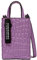 Liebeskind Berlin PB Croco Paperbag, Extra Small (HxBxT 8.6cm x 13.5cm x 0.5cm), Lavender
