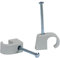 ALPTEG Nagelschelle 7-11 mm, Nagel 2 x 35 mm, grau