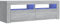 vidaXL TV Schrank mit LED-Leuchten Lowboard TV Möbel Tisch Board Sideboard Fernsehschrank Fernsehtisch HiFi-Schrank Grau Sonoma 120x35x40cm