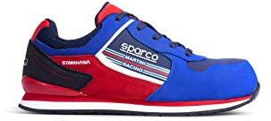 Sparco Gymkhana, Scarpe Antinfortunistiche Unisex-Adulto, Celeste e Rosso, 40 EU