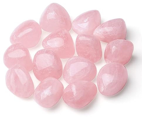 XIANNVXI Rose Quartz Crystals Polished Rose Quartz Stones Natural Irregular Polished Stones Tumbled Stones Bulk Gemstones Vase Filler Quartz Crystals Reiki Palm Stones 100 Gram