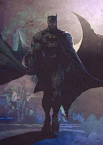 Displate Offiziell DC Comics MetallPoster Magnetische Befestigung Inklusive Lizenziert Bilder Hochwertiges Poster Classic Heroes Posters - Batman 67.5 cm x 48 cm