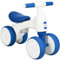 AIYAPLAY Baby Balance Bike, Lightweight First Training Bike, with Anti-Slip Handlebars, Four Wheels, No Pedals, for Ages 18-36 Months - Blue