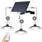 SERBASIC Solar Hängelampen für Außen Innen,3 Kopf Solar Pendelleuchte mit Fernbedienung,IP65 Wasserdicht Solarlampen für Außen Hängend Dimmbar Timer für Garten Balkon Terrassen Pavillon Garage,Weiß