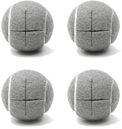 Pelotas de tenis precortadas para caminantes, 4 unidades, pelotas de tenis para patas de muebles y protección del suelo, almohadilla de fieltro resistente de larga duración, se adapta a la mayoría de