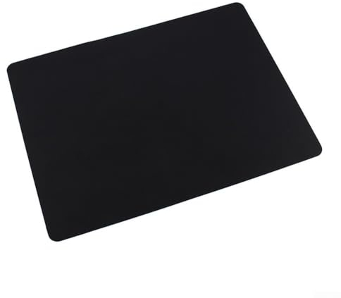 Sets de table en silicone épais pour enfants - Passe au lave-vaisselle - Antidérapant - 40 x 30 cm - Noir