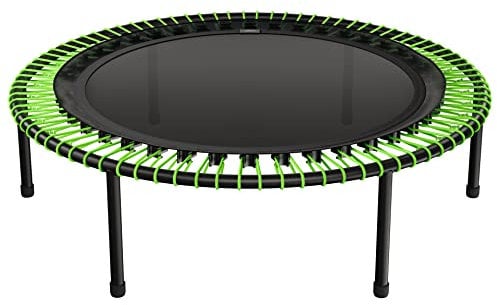 bellicon Fitness Trampolin 125cm (Grün) | Stabile Schraubbeine & Seilring-Federung bis zu 120 kg (Stark) | 3-teiliger Rahmen | Made in Germany