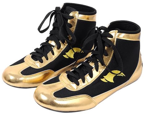 Zapatos de Boxeo Para Hombre - Botas de Entrenamiento de Plataforma Alta Para Gimnasio, Levantamiento de Pesas y Lucha