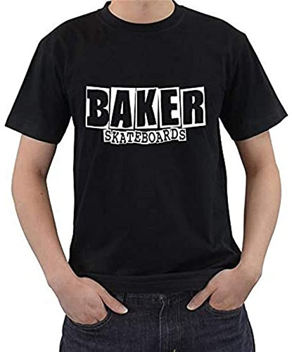 Baker Skateboards Logo Short Sleeve T-Shirt Men Tee Shirt Tops Short Sleeve Cotton Fitness T-Shirt
