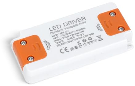 SUCIKORIO 12V 24W Netzteil LED Trafo LED Transformator 230V auf 12V 24W 2A Schlank Konstante Spannung Treiber Netzteil 12V Ultra Dünn Niedervolttrafo für Streifen, Lampen