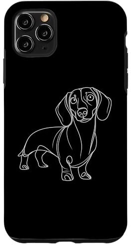 Line Art Dachshund Wiener Dog Sausage Dog Dachshunds Case for iPhone 11 Pro Max