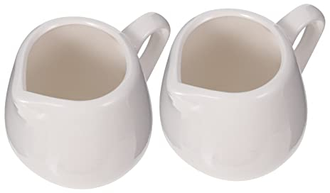 COLLBATH 2 Pezzi Cucchiaio Per Salsa Brocca Per Il Latte In Ceramica Crema Per Il Latte In Ceramica Con Manico Crema Per Il Per Il Latte Contenitore Per Salsa Da Cucina Brocche Per