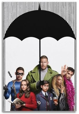 nshdahns The Umbrella Academy Poster, Wandkunst, Vintage-Kunst, Raumdekoration, ästhetisches Schlafzimmer-Poster für Schlafzimmer, 30 x 45 cm, ungerahmter Stil
