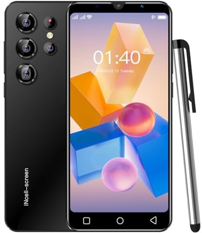 Günstige Handys, CatCalls24 Smartphones mit 5.0 Zoll IPS Display, Android 9.0 OS, Dual SIM, Quad Core, 16GB (Erweiterbar bis zu 128GB), GPS/Gesicht entsperrtes Telefon (CatCalls24-Black)