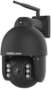 Foscam Caméra IP Wi-FI dôme PTZ 8MP - SD8P Noir