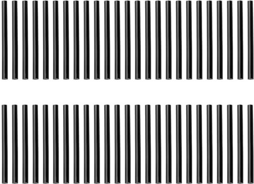 Luckious 50 PCS High-Strength Black Hot Melt Glue Sticks - EVA Adhesive for Crafts, Circuit Boards, and Acrylic Projects - Versatile and Heat-Resistant