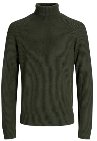 JACK & JONES Male Rollkragenpullover Einfarbig Rollkragenpullover