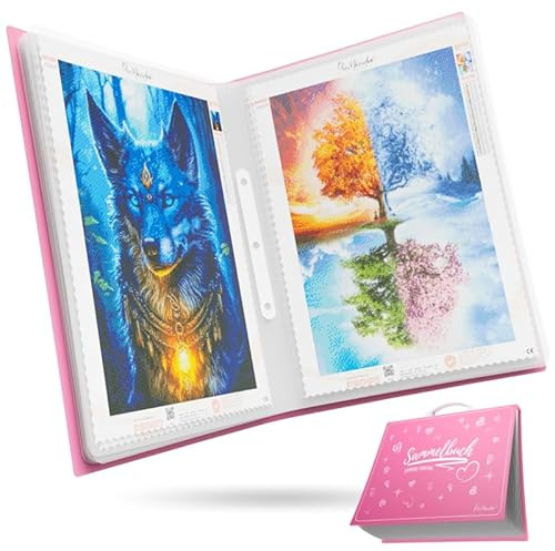 Picmondoo Diamond Painting Sammelbuch A3-30x42cm | Aufbewahrung für Bilder, zum Sammeln geeignet