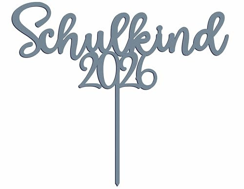 Cake-Topper Kuchen-Topper aus Acryl für den Schulanfang Schulkind 2026 Kuchendekoration