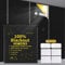 LUCMO Blackout Blinds 350 x 145 CM, 100% Blackout Blinds Curtain for Window, No Drill Portable Blackout Shades for Bedroom, Nursery Black Out Blinds for Baby Travel, Black