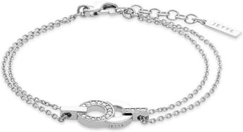 JETTE Damen-Armband 925er Silber, recycelt Zirkonia 32029964