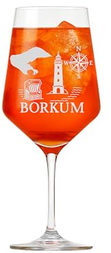 Valhalla Weinglas Borkum 350ml spülmaschinenfest mit eleganter Gravur | Fassungsvermögen 350 ml, spülmaschinenfest, elegante Gravur, geeignet für festliche Anlässe, angenehmes Trinkgefühl