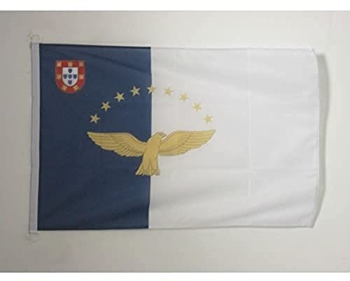 AZ FLAG - Flagge Azoren - 90x60 cm - Açores Fahne 60 x 90 Cm Aussenverwendung - Flaggen