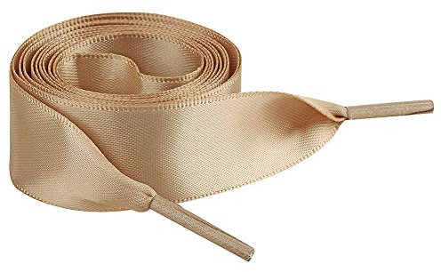 Jamron Plano Seda Satín Cinta Cordones de los Zapatos 2CM Ancho para Zapatillas Bailarinas Pumps P13 Caqui 100 CM