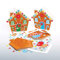 Baker Ross Weihnachtskarten Lebkuchenhaus Mix & Match (6 Stück) Weihnachten Karten Basteln für Kinder, sortiert, Mittel