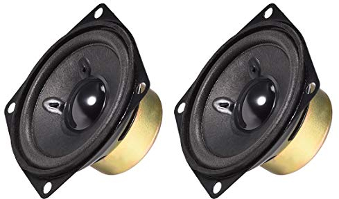 sourcing map 5W 8 Ohm 66x66x32mm Anti-magnetic Speaker Tweeter Speakers 2pcs