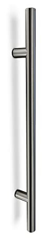 oppali Cepillado Acero inoxidable 304 Puerta Delantera Tiradores | Diámetro Del Mango 25mm | Redondo T-Bar | 40cm Longitud Total