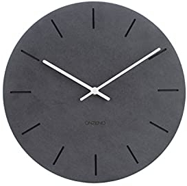 ONZENO Design Wanduhr 'The Inky. ' ohne Tickgeräusche