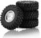 Sutinna 4-teilige Radreifen Gummireifen mit Naben für RC Crawler Offroad-Reifensatz im Maßstab 1:10 Beadlock-Radreifen
