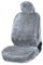 Walser Autositzbezug Teddy, Sitzbezug Kunstfell, Auto-Schonbezug in Lammfell-Optik, Flauschiger Plüsch-Schonbezug vegan Silber