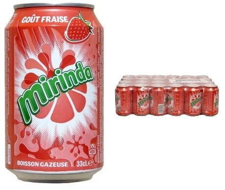 Mirinda Strawberry (Erdbeere), 24 x 330 ml Dose