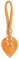 Tiardey 2 Stück Bltter Vorhang Raffhalter Handgefertigte Vorhangseile Quaste Vorhang Clips Seilriemen Dekorative Seilhalter - Orange