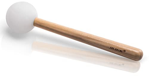 SOLSHINE Rubber Ball Striker Mallet with Wooden Handle for Crystal Quartz or Tibetan Sound Healing Yoga Meditation Singing Bowls