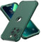 ORETECH 4 in 1 Silicone Case for iPhone 13 Pro Max Case, with [2 x Tempered Glass Screen Protector] [Camera Protection] [Military Grade Protective] Slim Fit Bumper iPhone 13 Pro max Phone Case - Green