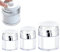 3 Pots Airless Pump Bottles Cosmetic Cream Jar, Refillable Drunk Elephant Container Vacuum Bottle, Portable Flacon Voyage Container Lotions Dispenser (15ml+30ml+50ml)