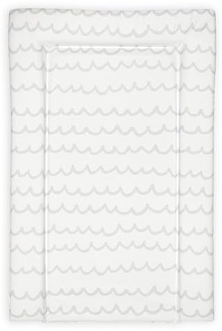 Baby Changing Mat, Grey Squiggle Deluxe Waterproof with Raised Padded Edges, Uniquely Designed, Easy Wipe Clean a Perfect, Practical Addition to Your Nursery 75cm x 47.5cm x 5cm