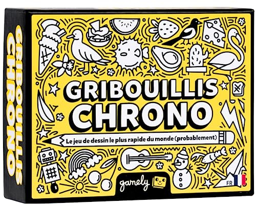Gribouillis Chrono : Le Jeu de Dessin frénétique et hilarant | À Jouer en Famille, Enfants, Ados et Adultes