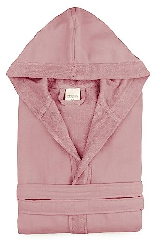 Morbidissimi Accappatoio Monoterry Cotone e Spugna per Uomo e Donna, Con Cappuccio, Cinturino e 2 Tasche, Morbido 230 gr/mq, Accappatoi J534(Accapatoio Cipria, 3XL)