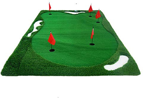 Indoor Golf Putting Mat Putting Green Golf Artificial Grass Turf Indoor Outdoor Golf Training Mat Synthetic Fake Grass Training Golf Accessories (Color : Green, Size : Medium)