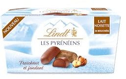 Lindt - Ballotin LES PYRÉNÉENS - Chocolat Lait-Noisettes - Frais et Fondant - Idéal pour Noël, 175g