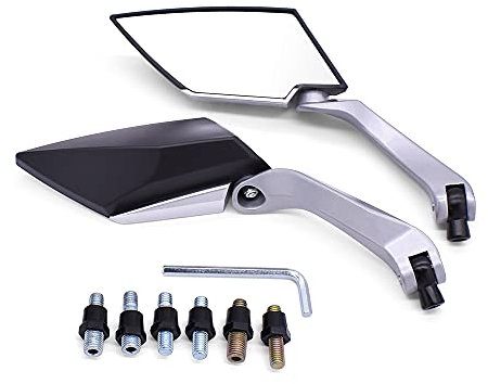 KaftKO Motorrad Spiegel,Für Ducati 400 620 695 696 796 821 797 900 Monster M400 M600 Motorradspiegel Roller E-Bike Rückseite Rückspiegel