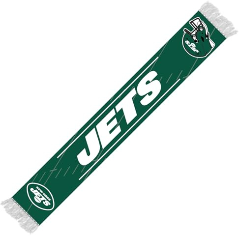 Great Branding NFL Schal New York Jets Fanschal Scarf HD Knitted Jaquard