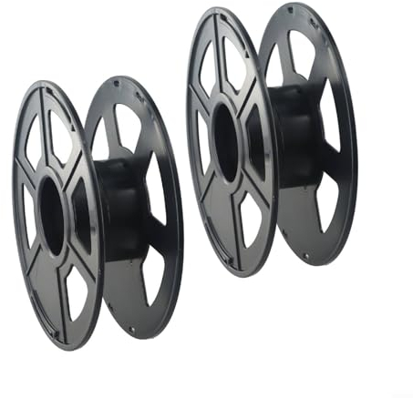 Emiif 2 Stück Kabeltrommel für leer für Anschlusskabel, Campingkabel, Weihnachtsbeleuchtung, Rotierende Kabelaufbewahrungsrolle für Wohnwagen, elektrische Kabel